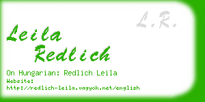 leila redlich business card